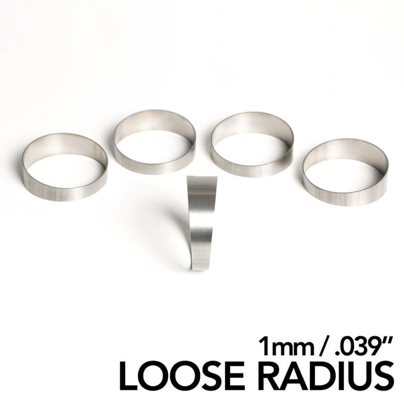Ticon Industries 1.50in 45 Degree 2.2D/3.3in CLR Loose Radius 1mm Wall Titanium Pie Cuts - 5pk Titanium Tubing Ticon