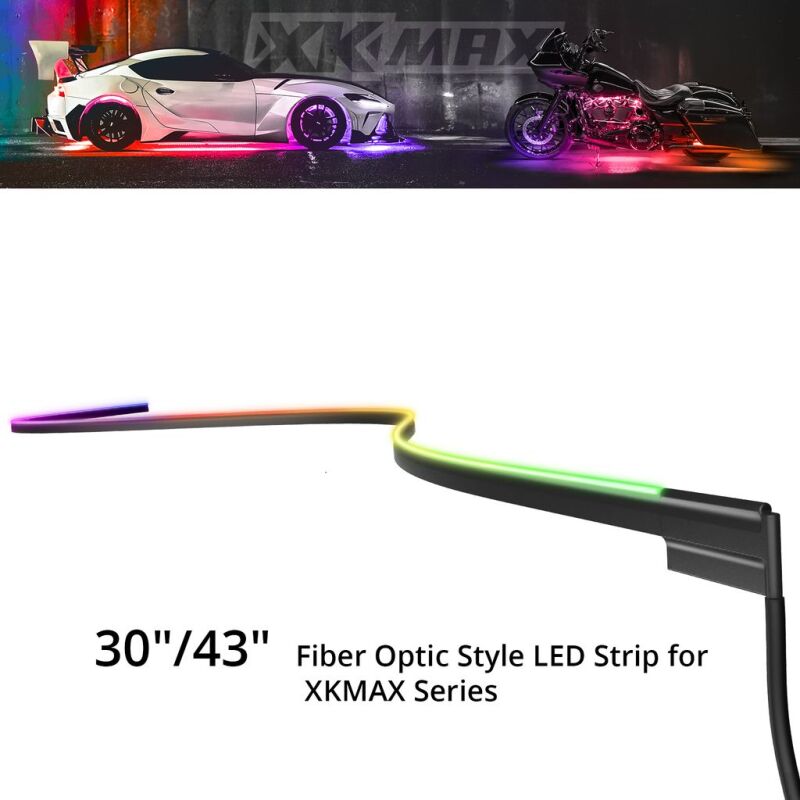 XKGLOW LED Interior Ambient Light Kit - Color Chasing & App Controlled Light Accessories and Wiring XKGLOW