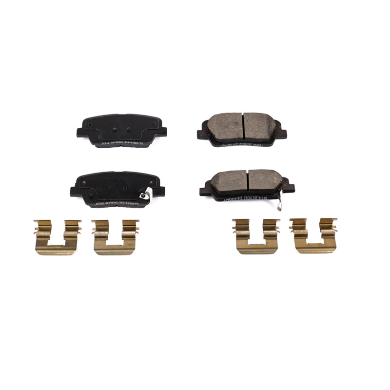 Power Stop 10-18 Hyundai Santa Fe Rear Z17 Evolution Ceramic Brake Pads w/Hardware Brake Pads - OE PowerStop