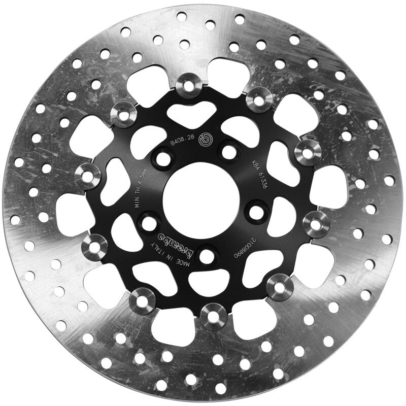 Brembo OE 00-06 HD FLHTCUI Electra Glide Ultra Clas. 1450CC 292x5mm Brake Disc - Rear Floating Brake Rotors - Slotted Brembo OE