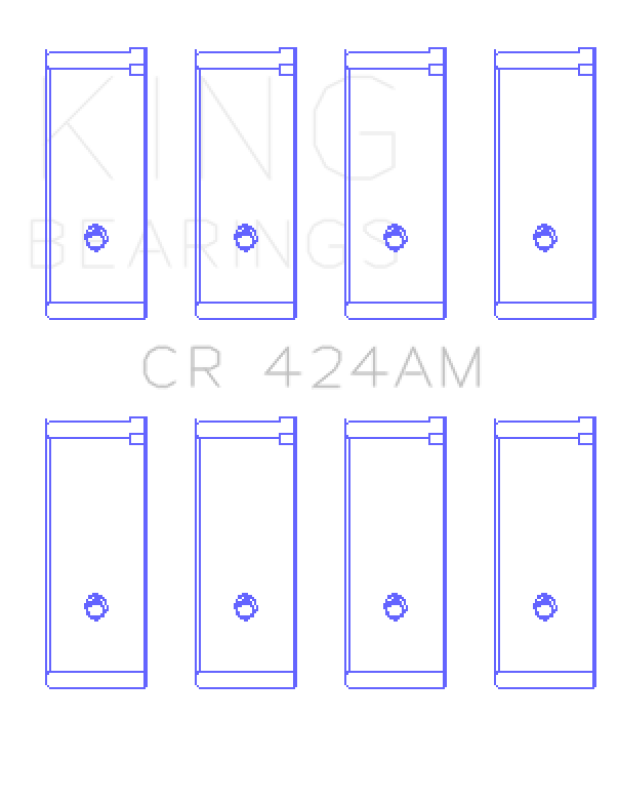 King Engine Bearings Chrysler 134C 2.2L/153Ci 2.5L (Size +0.75mm) Connecting Rod Bearing Set Connecting Rods King Engine Bearings