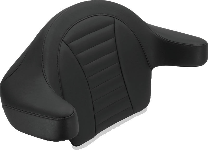 Mustang 08-21 Harley Electra Glide Std, Rd Glide ,Rd King ,Str Glide Super Touring Arm Wrap - Black Armrests Mustang Motorcycle