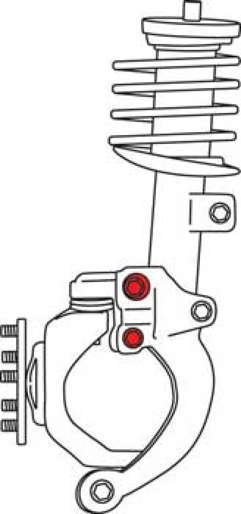 SPC Performance GM HiPer Strut Bolt Kit for 2010 Buick Allure/10+ LaCrosse/11+ Regal Bolts SPC Performance