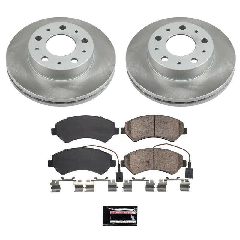Power Stop 14-23 Ram ProMaster 3500 Front Semi-Coated Rotor Kit Brake Kits - Performance Blank PowerStop