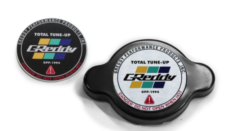 GReddy Type-S No Relief Radiator Cap Most Nissan / Subaru / Mazda / Mitsubishi / Some Toyota - Black Radiator Caps GReddy