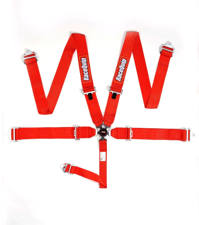 RaceQuip Red SFI CAMLOCK 5pt PD Lap Seat Belt Seat Belts & Harnesses Racequip
