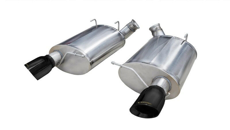 Corsa 2011-2012 Ford Mustang Shelby GT500 5.4L V8 Sport Axle-Back Exhaust w/ Black Tips Axle Back CORSA Performance