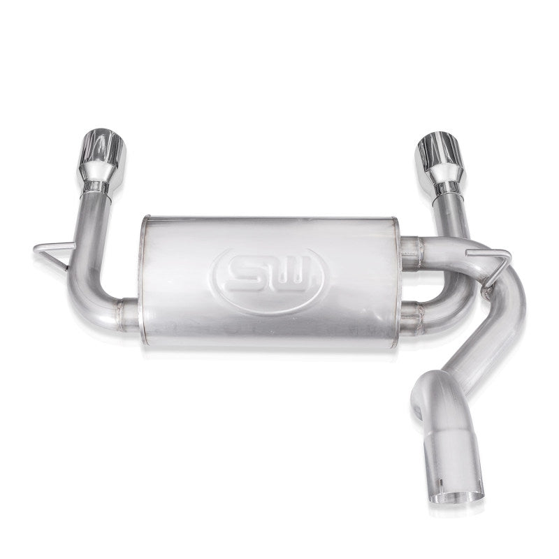 Stainless Works 2018+ Jeep Wrangler JL 304SS Factory Connect 2.5in Axle Back Exhaust System Axle Back Stainless Works