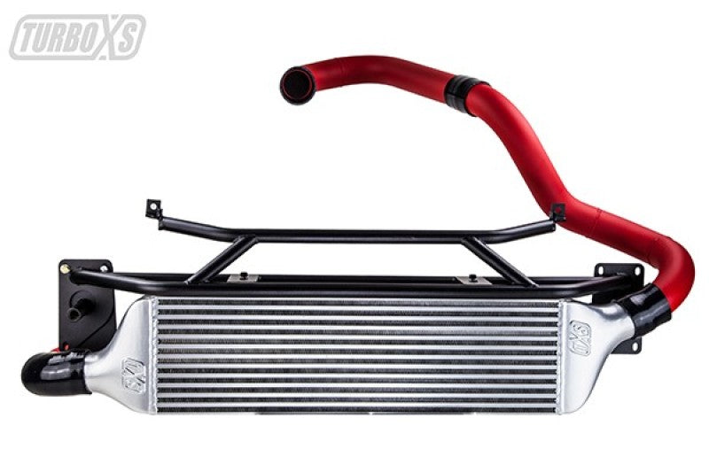 Turbo XS FMIC for 15-16 Subaru WRX - Wrinkle Red Pipes Intercooler Kits Turbo XS