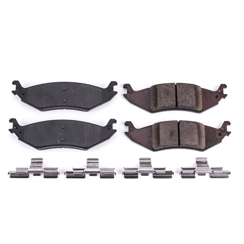 Power Stop 04-07 Ford E-150 Rear Z17 Evolution Ceramic Brake Pads w/Hardware Brake Pads - OE PowerStop