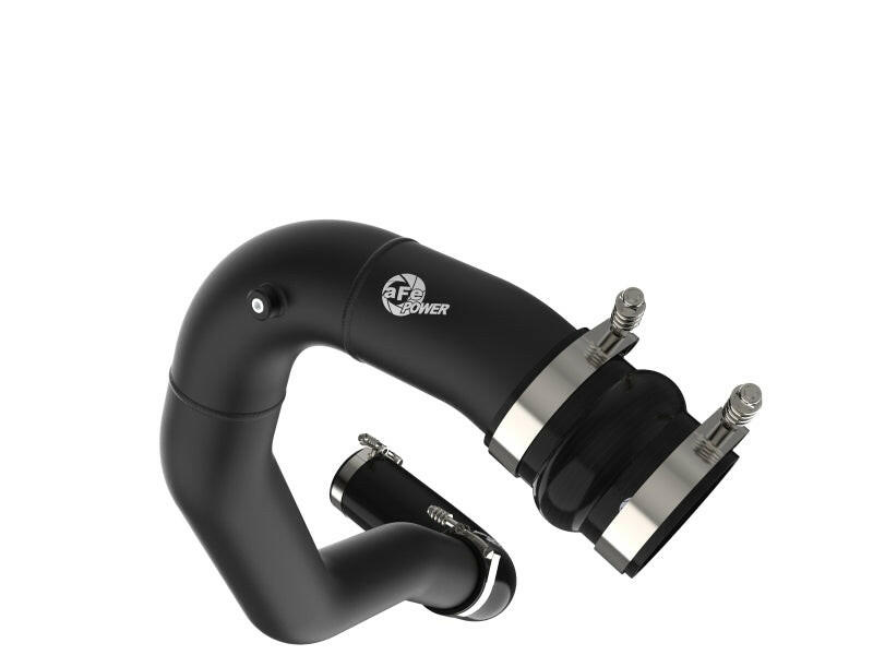 aFe 08-10 Ford Trucks V8-6.4L (td) BladeRunner 3 IN Aluminum Hot Charge Pipe - Black Intercoolers aFe