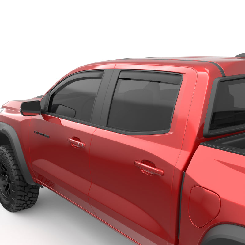 EGR 23-24 Chevy Colorado/GMC Canyon Crew Cab In-Channel Window Visors - Set of 4 - Matte (571485) Wind Deflectors EGR