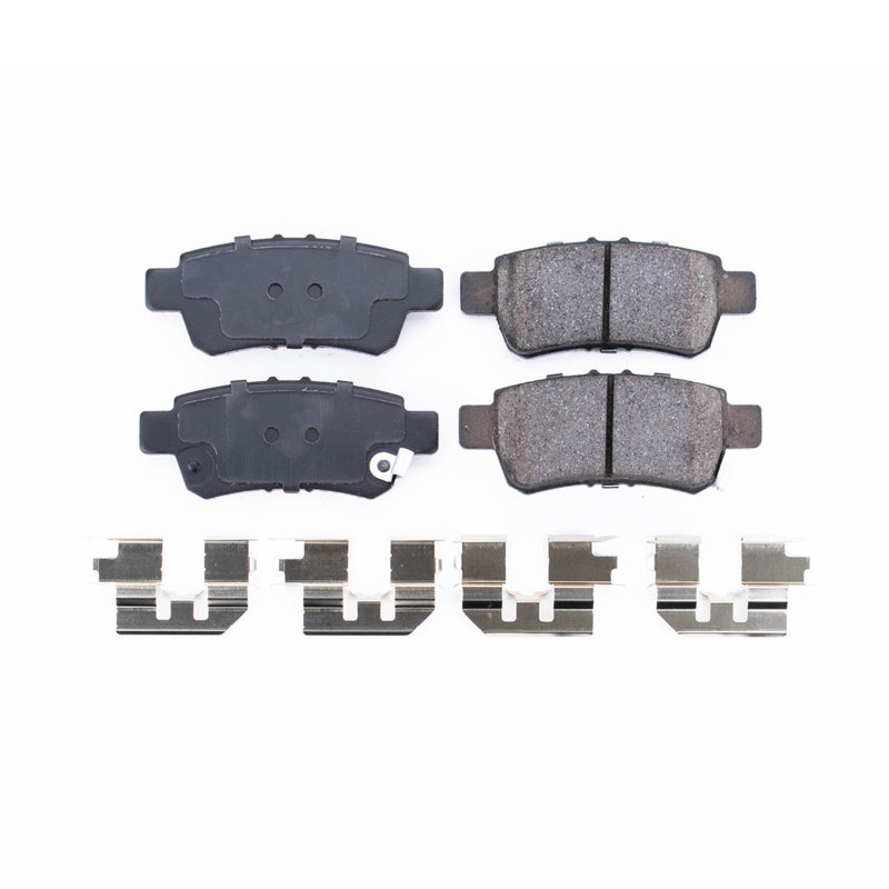 Power Stop 05-10 Honda Odyssey Rear Z17 Evolution Ceramic Brake Pads w/Hardware Brake Pads - OE PowerStop
