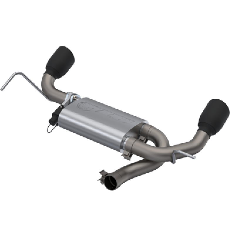 QTP 2007-2018 Jeep Wrangler JK QTP Screamer Axle Back Black Tips Axle Back QTP