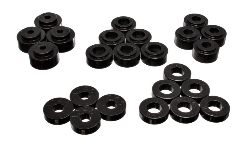 Energy Suspension 68-72 Chevrolet Chevelle/Monte Carlo/Malibu/Laguna/El Camino Black Body Mount Set Bushing Kits Energy Suspension