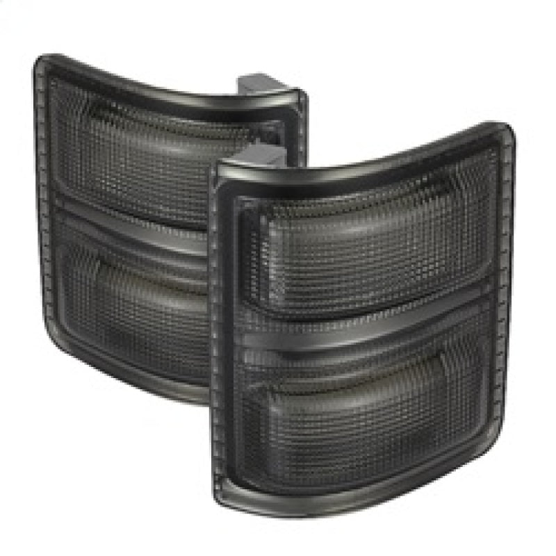 xTune Ford Superduty 08-14 F250-F550 Amber LED Mirror Signal Lens - Smoke ACC-LED-FDSD08-MR-SM Side Mirrors SPYDER