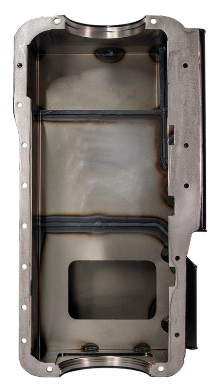 Moroso Ford 351W (w/Rear Sump & Billet End Seals) Power Pouch Wet Sump 7qt 9in Steel Oil Pan Oil Pans Moroso