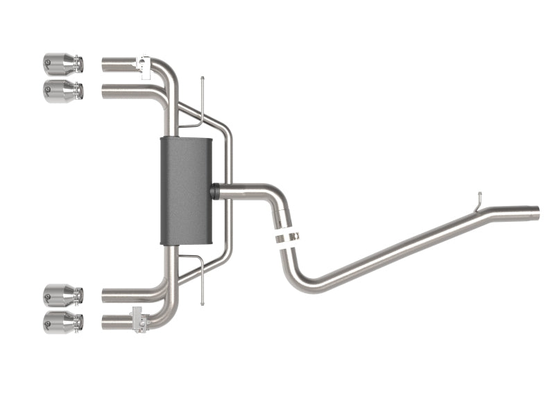 aFe MACHForce XP 3in-2.5in 304SS Exhaust Cat-Back 15-20 Audi S3 L4-2.0L (t) - Polished Tips Catback aFe