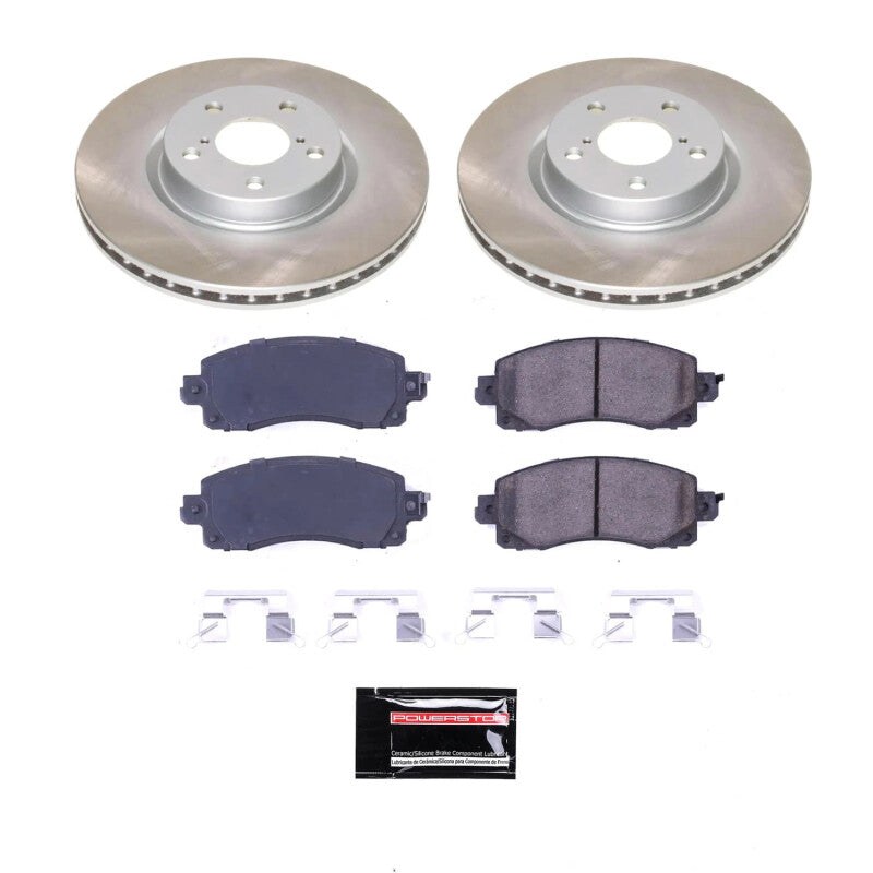 Power Stop 17-22 Subaru Impreza Front Semi-Coated Rotor Kit Brake Kits - Performance Blank PowerStop