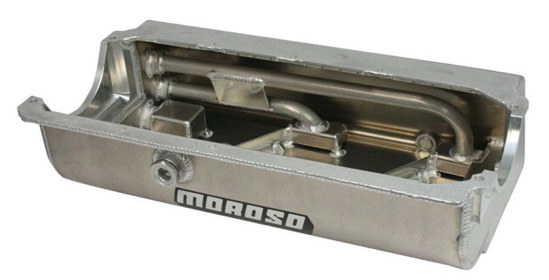 Moroso Dart/Brodix Small Block (w/Three Pick Ups) Sprint Car Dry Sump 6.5in Aluminum Oil Pan Oil Pans Moroso