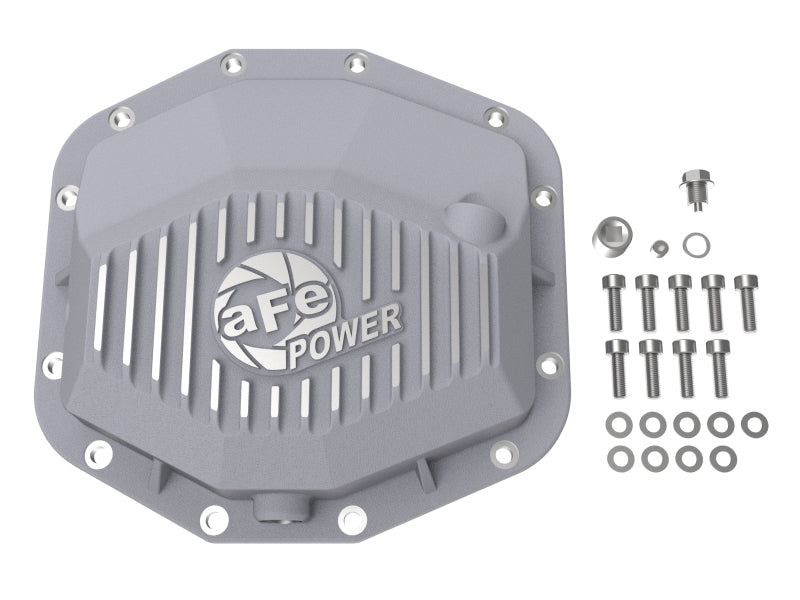 aFe 21-22 RAM 1500 TRX HEMI V8 6.2L(sc) Street Series Rear Differential Cover Raw w/ Machined Fins Diff Covers aFe