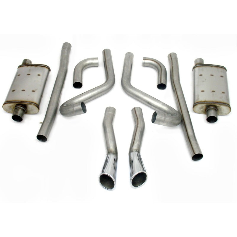 JBA 65-66 Ford Mustang 260-428 409SS Dual Through Rear Valance Header Back Exhaust Header Back JBA
