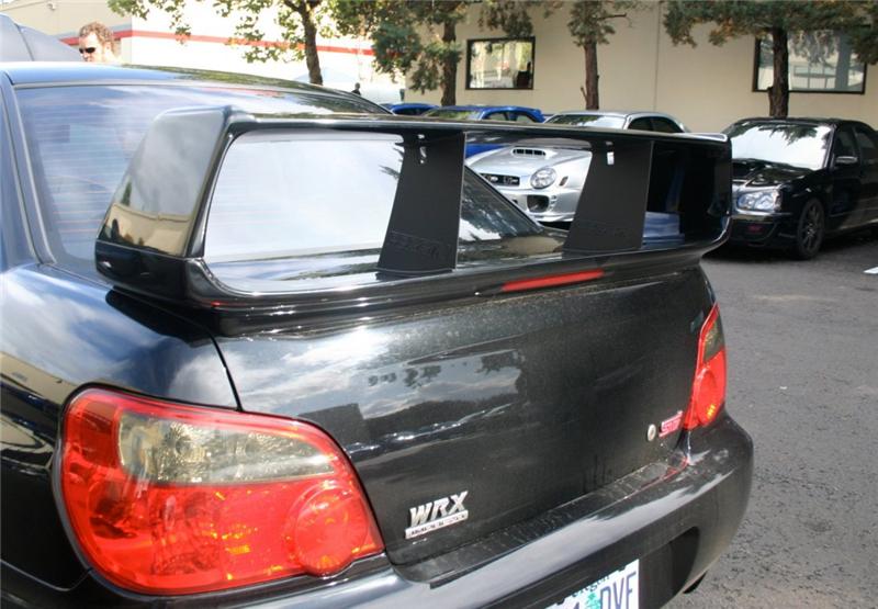 PERRIN 02-07 Subaru STI Wing Stabilizer - Black Spoilers Perrin Performance