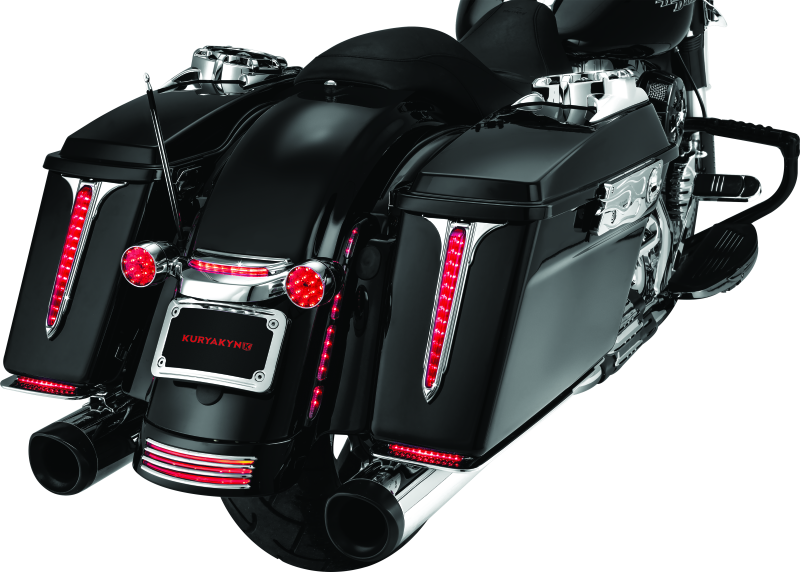 Kuryakyn Curved License Plate Mount Chrome License Plate Relocation Kuryakyn