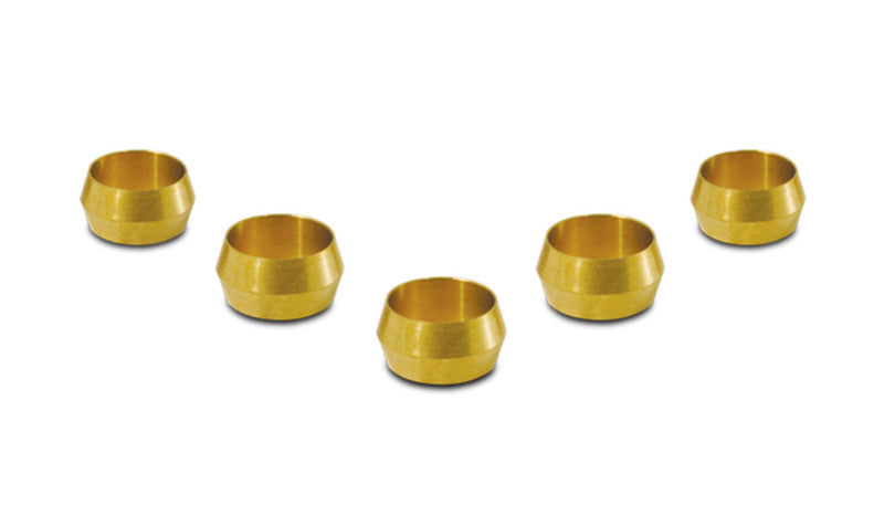Vibrant 5/8in Brass Olive Hardline Tubing Inserts (2 Pack) Hard Lines Vibrant