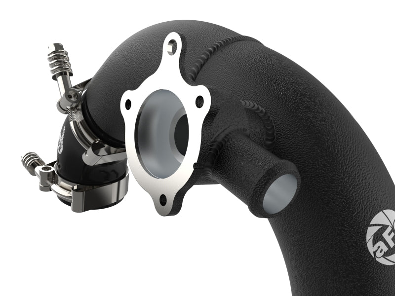 aFe Power 21-22 Ford Bronco L4-2.3L (t) BladeRunner 3 IN Aluminum Hot Charge Pipe Black Intercoolers aFe