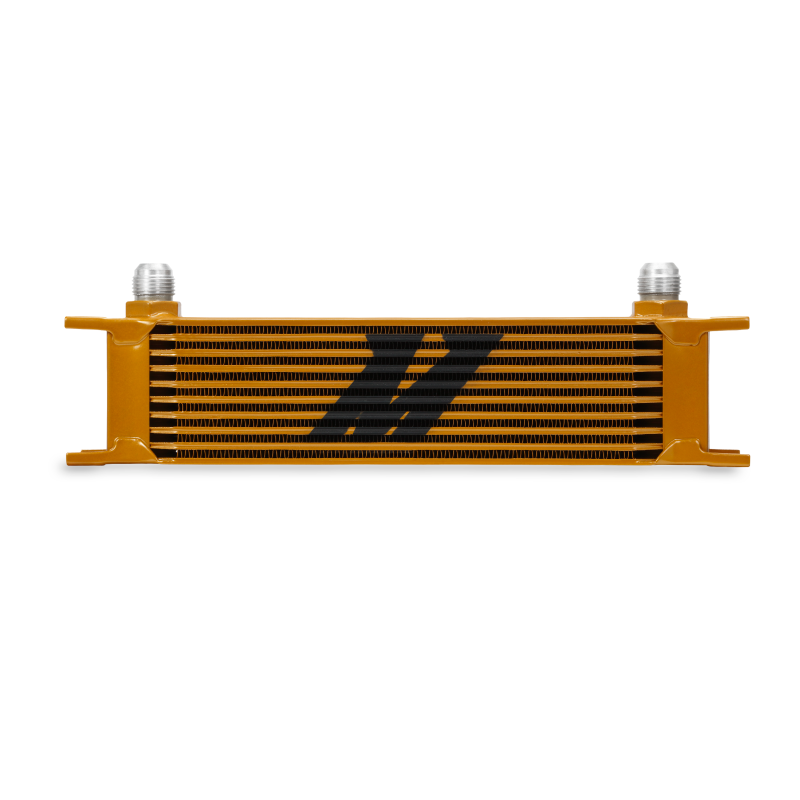Mishimoto Universal 10 Row Oil Cooler - Gold Oil Coolers Mishimoto