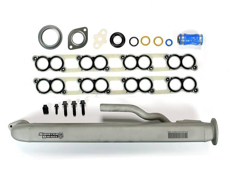 Sinister Diesel 04-07 Ford Powerstroke 6.0L EGR Cooler With Install Kit EGR Coolers Sinister Diesel
