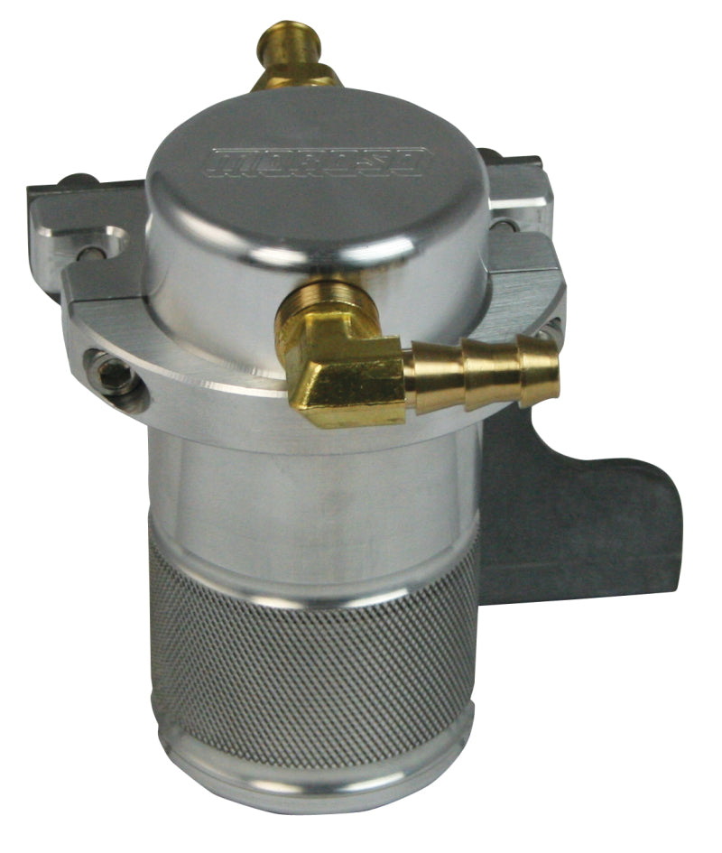 Moroso 10-15 Chevrolet Camaro SS (w/Edelbrock S.C.) Air/Oil Separator Catch Can - Billet Aluminum Oil Catch Cans Moroso