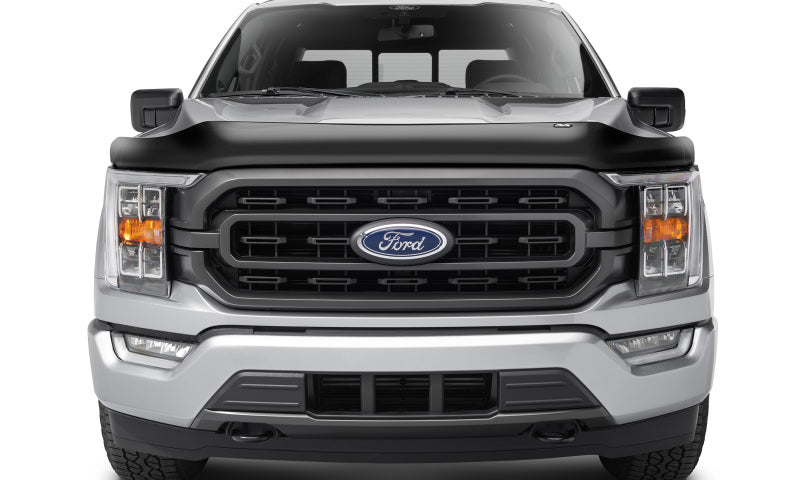 AVS 21-22 Ford F-150 (Excl. Tremor/Raptor) Medium Profile Hood Shield - Smoke Stone/Bug Deflectors AVS