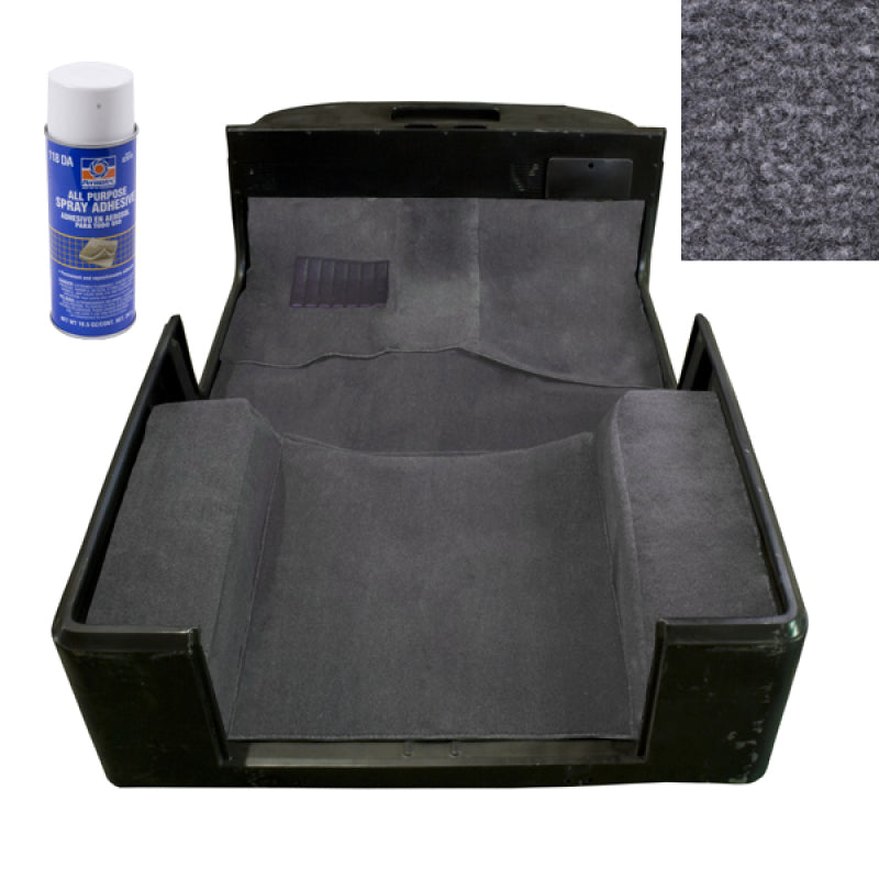 Rugged Ridge Deluxe Carpet Kit w/ Adhesive Gray 97-06TJ Floor Mats Carpeted Rugged Ridge