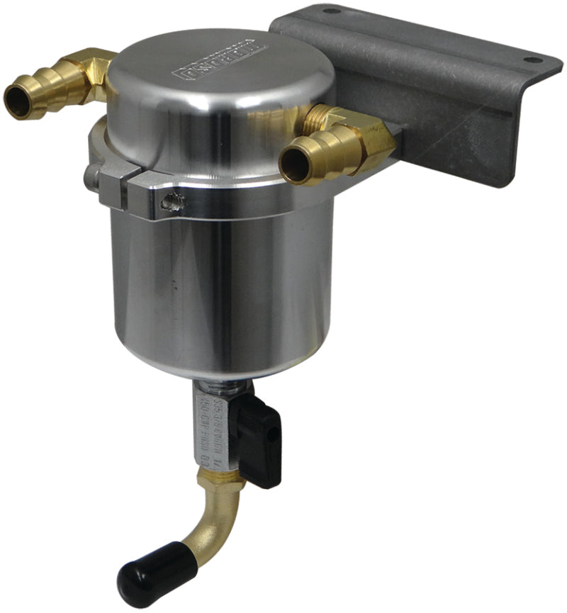 Moroso 15-19 Dodge Charger/Challenger Hellcat Air/Oil Separator Catch Can - Large Body - Billet Alum Oil Catch Cans Moroso