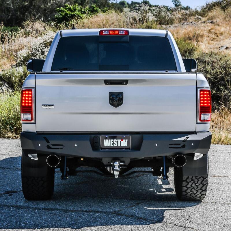 Westin 09-18 Ram 1500 Pro-Series Rear Bumper - Textured Black Bumpers - Steel Westin