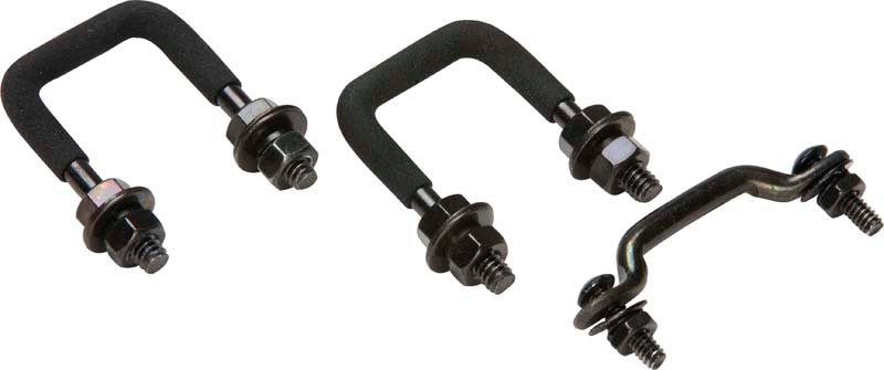 Kentrol 55-86 Jeep Windshield Tie Down Kit CJ - Powdercoat Black Windows Kentrol