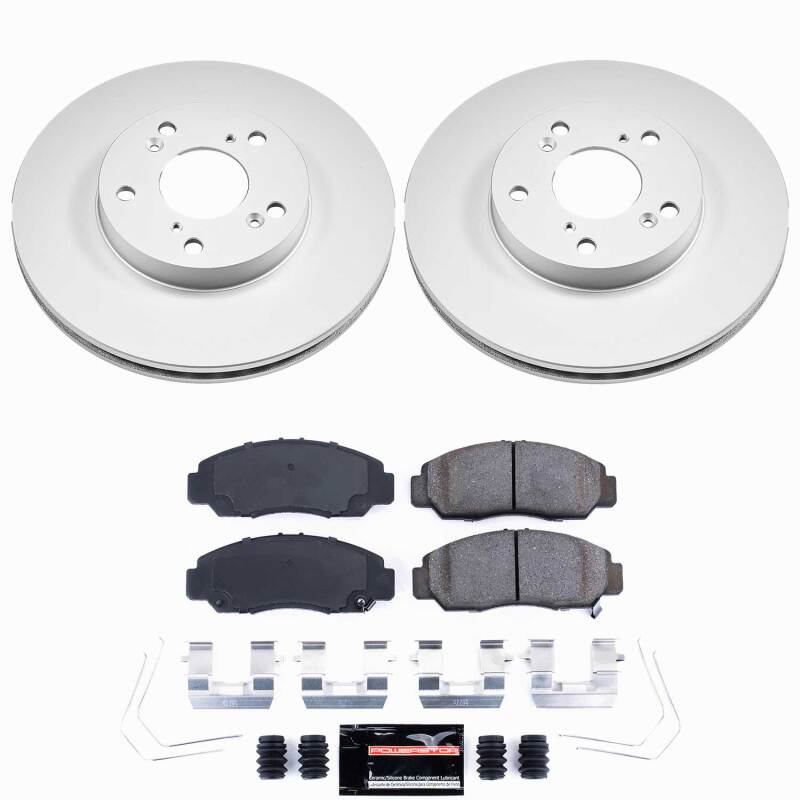 Power Stop 06-11 Honda Civic Front Z23 Coated Brake Kit Brake Kits - Performance D&S PowerStop