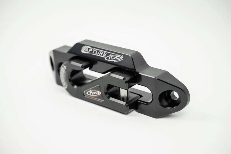 Addictive Desert Designs 1-5/16in Winch Fairlead Plate w/ Recessed Round End Hook - Black Winch Accessories Addictive Desert Designs
