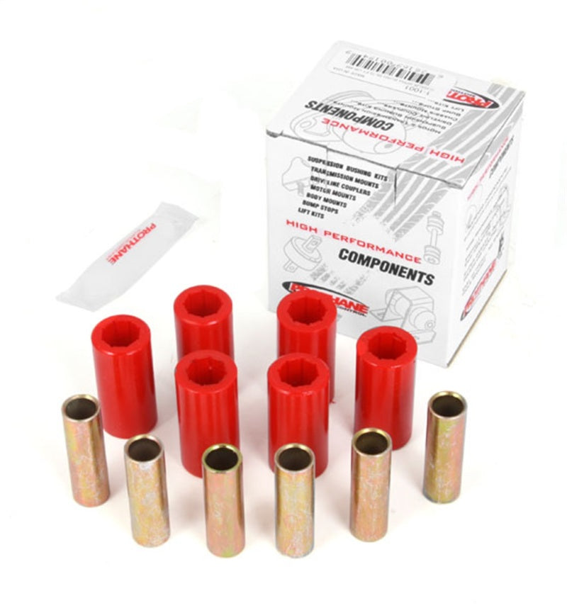 Rugged Ridge Leaf Spring Bushing Kit Front or Rear Red 55-75 CJ Bushing Kits Rugged Ridge