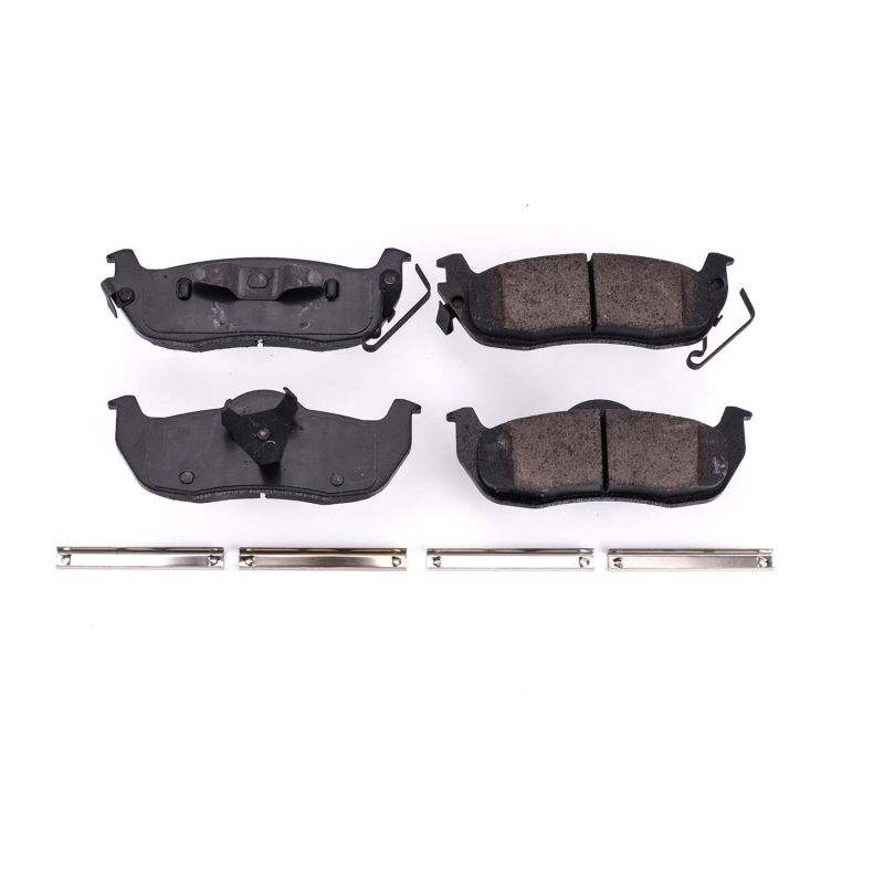 Power Stop 04-10 Infiniti QX56 Rear Z17 Evolution Ceramic Brake Pads w/Hardware Brake Pads - OE PowerStop