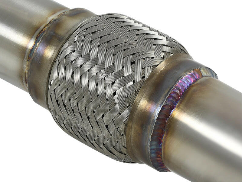 aFe Takeda 2.5in to 3in 304 SS Y-Pipe Exhaust System 16-18 Infiniti Q50/Q60 V6-3.0L (tt) X Pipes aFe