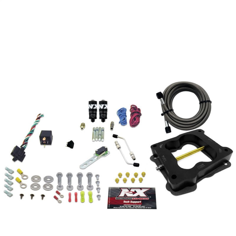 Nitrous Express Q-Jet/Holley Spread Bore Hitman Plus Nitrous Kit (50-200HP) w/o Bottle Nitrous Systems Nitrous Express