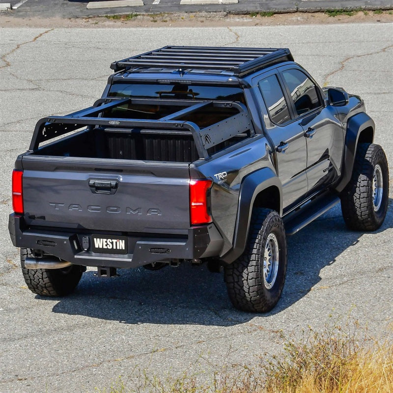 Westin 05-21 Toyota Tacoma Overland Cargo Rack Base - Textured Black Cargo Boxes & Bags Westin