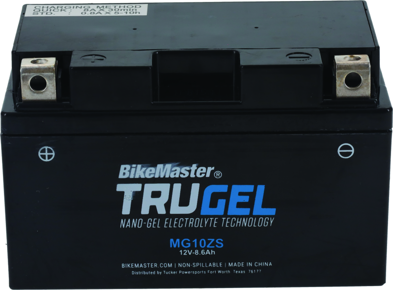BikeMaster TruGel Battery - MG10Z-S Batteries BikeMaster