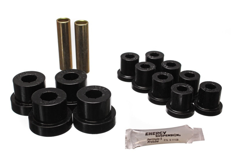 Energy Suspension Jeep Spring Bushing Set - Black Bushing Kits Energy Suspension