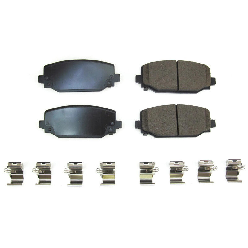 Power Stop 2022 Jeep Grand Cherokee Rear Z17 Evo Ceramic Brake Pads w/Hardware Brake Pads - OE PowerStop