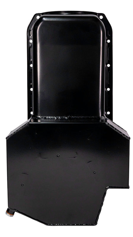 Moroso 80-85 Chevy Small Block/Dart (w/2 Pc Seal) Road Race Wet Sump 7qt 7.5in Steel Oil Pan - Black Oil Pans Moroso