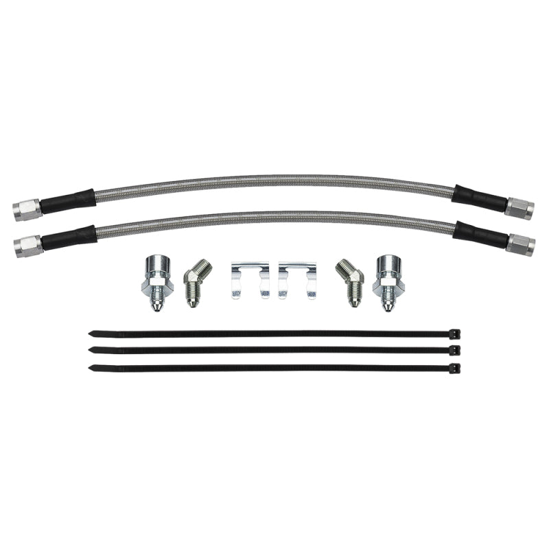 Wilwood 89-98 Nissan 240SX / 89-02 Nissan Skyline Rear Flexline Kit (M10x1.0 to 1/8-27) Brake Line Kits Wilwood